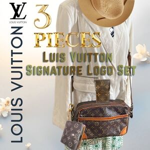 Louis Vuitton Set Trocadero 27 Crossbody + Zip Around Wallet + Necessities Case